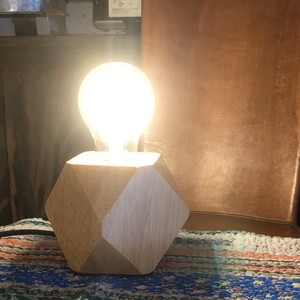 Wood Table Lamp Socket Square 2