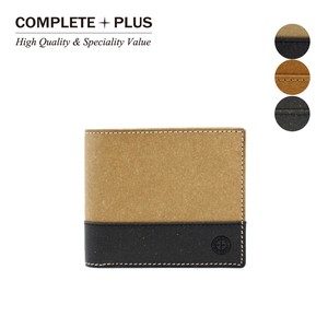 Bifold Wallet Leather Genuine Leather Men's