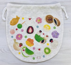 Pouch Japanese Sweets Drawstring Bag M
