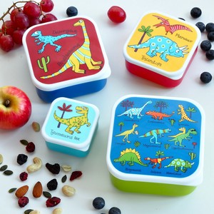 【Tyrrell Katz】Snack Boxes dinosaur ティレルカッツ お弁当箱 ランチボックス 恐竜 カラフル