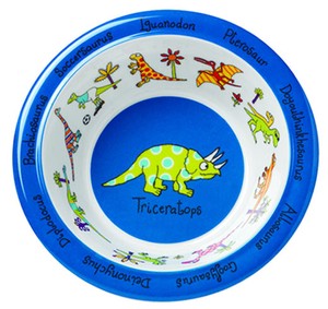 【Tyrrell Katz】Melamine Bowl dinosaur ティレルカッツ ボウル 食器 お皿 メラミン 恐竜 キョウリュウ 青