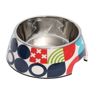 ループ　犬用食器　スタイリーボウル　アートサークル M / Dog&Cat Bowl