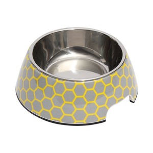 ループ　犬用食器　スタイリーボウル　ハニカムアッシュ S / Dog&Cat Bowl