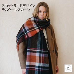 The Tartan Blanket Co. オーバーサイズスカーフ ＜柔らかくて温かい/マフラー/ストール/ラムウール＞