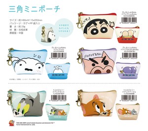 "Crayon Shin-chan" Tom and Jerry Triangle Mini Pouch
