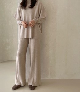 2 Three Band Knitted Pants Suit Set