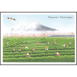 【2022クリスマスカード】和風ミニサンタスルーカード／静岡