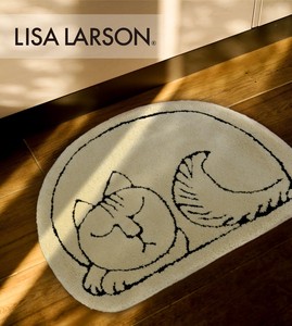 LISALARSON リサ・ラーソン 北欧 新生活インテリア  スケッチ 玄関マット スッシー 50×70cm 猫 ねこ