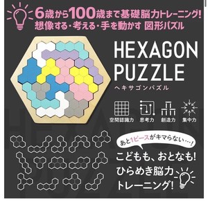 Wooden Inspiration Puzzle Hexagon Puzzle