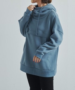 Hoodie Shaggy High-Neck Cowl Neck