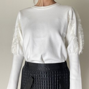 Frill Sleeve Knitted