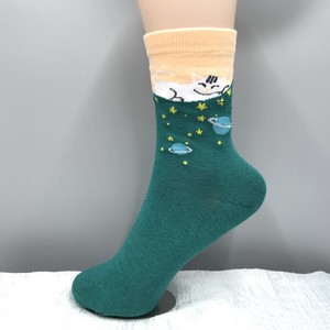 Crew Socks Colorful Animal Cat Socks Ladies Polka Dot