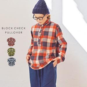 A/W Items Block Check Pullover Outdoor Good Fashion