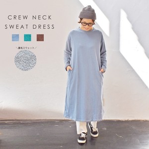 A/W Items Crew Neck Sweat One-piece Dress Fleece