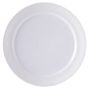 【日本製】【在庫限り】フュージョンホワイト27cmリム皿[ディナー皿　大皿　洋食器　業務用食器　美濃焼 ]