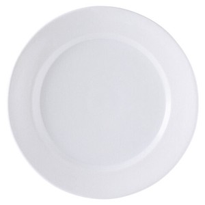 【日本製】【在庫限り】フュージョンホワイト23cmリム皿[ミート皿 大皿 メイン 洋食器 業務用食器 美濃焼 ]