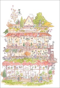 Postcard Illustration Witch Flower Shop Post Card 2