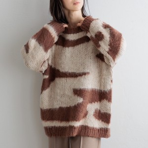 25 12 Camouflage Mohair Knitted