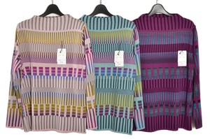 2022 10 Stripe Bottle Long Sleeve Knitted Pullover 8 2 38