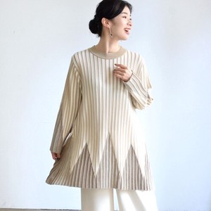 2022 10 Stripe Crew Neck 9/10Length Knitted Tunic 8 3 13