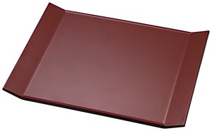 9寸折皿　吟朱裏黒塗り　55007620　日本製　お盆　トレー　角盆