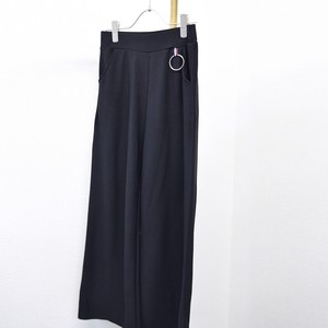 Ring Attached Stretch wide pants LL