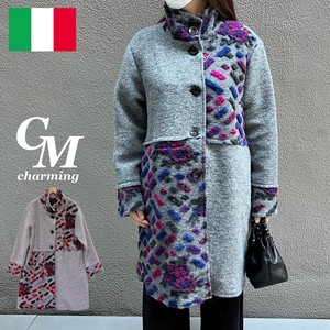 2022 A/W Italy Wool Stand Design Coat Madame