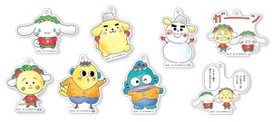 Key Ring Sanrio Characters Acrylic Key Chain Box Set 8-pcs