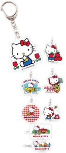 Acrylic Key Ring 8 Pcs Hello Kitty Sanrio