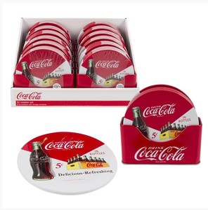 Coca-Cola　コカ・コーラ　コースター 6枚セット　ホルダー付　キッチン用品　アメリカン雑貨