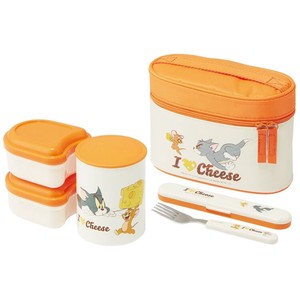 Antibacterial Heat Retention Attached Lunch Box 5 60 ml "Tom and Jerry"