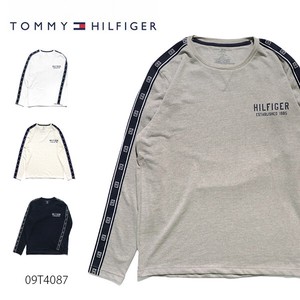 トミーヒルフィガー【TOMMY HILFIGER】09T4087-2 メンズ ロングTシャツ ロンT 長袖 ロゴ トップス 裏毛