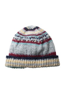 2 Tray Hand Knitting Stripe Knitted Hat