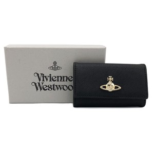 VIVIENNE Waist Wood Key Case Ladies Men's 5 2000 1 1 403 BLACK