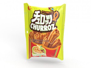クラウン　チュロッツ シナモンアップルパイ味　チュロス　スナック菓子　韓国　モッパン