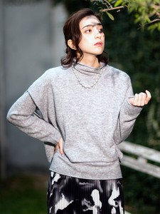Sweater/Knitwear Brushing Fabric Tops 3-way