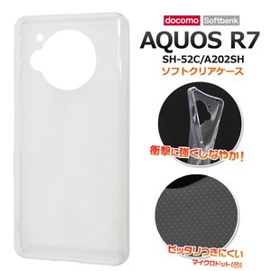 Material Items AQUOS 7 SH- 52 202 SH Micro Dot soft Clear Case