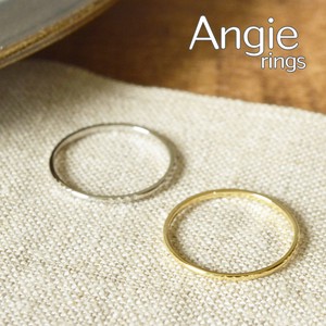 【Angie】ツータンタン 真鍮メッキコーティングリング！2色展開。