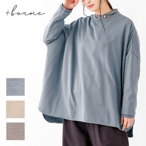Button Shirt/Blouse Pullover Brushed Lining Wide