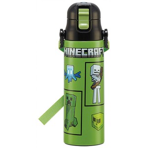 【公式】 超軽量ワンプッシュダイレクトステンレスボトル 580ml 【Minecraft】 スケーター