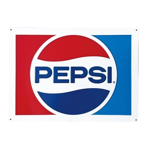 エンボス看板【PEPSI-LOGO】ペプシコーラ プレート サイン アメリカン雑貨
