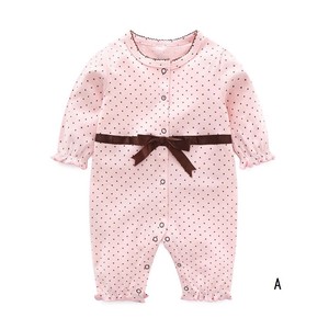 Baby Dress/Romper Ribbon Waist Coverall Rompers Kids
