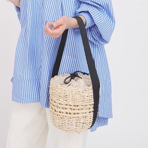 メイズの透かし編みバッグ／天然草木 ハンドバッグ ショルダーバッグ