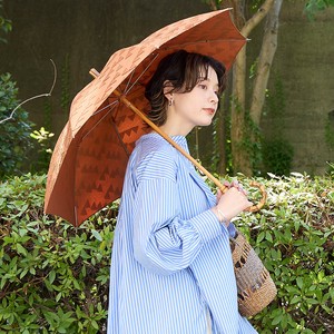 三角模様のジャカード生地で作った晴雨兼用傘（3色）【日本製】／紫外線遮蔽率90%