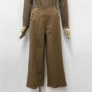 Full-Length Pant Strench Pants Buttons Ladies'