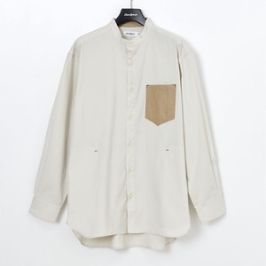 Button Shirt Banded Collar Shirt Made in Japan