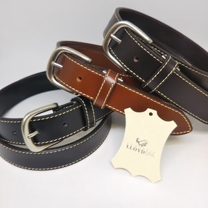 Belt Cattle Leather Stitch 30mm Made in Japan