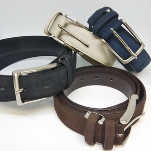 33 mm Nubuck Dress Belt Made in Japan Cow Leather