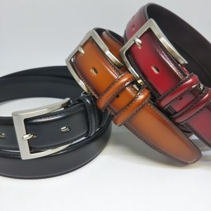 Belt Cattle Leather Gradation M Made in Japan