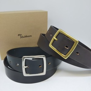 Belt Cattle Leather M Buckle Belt Made in Japan